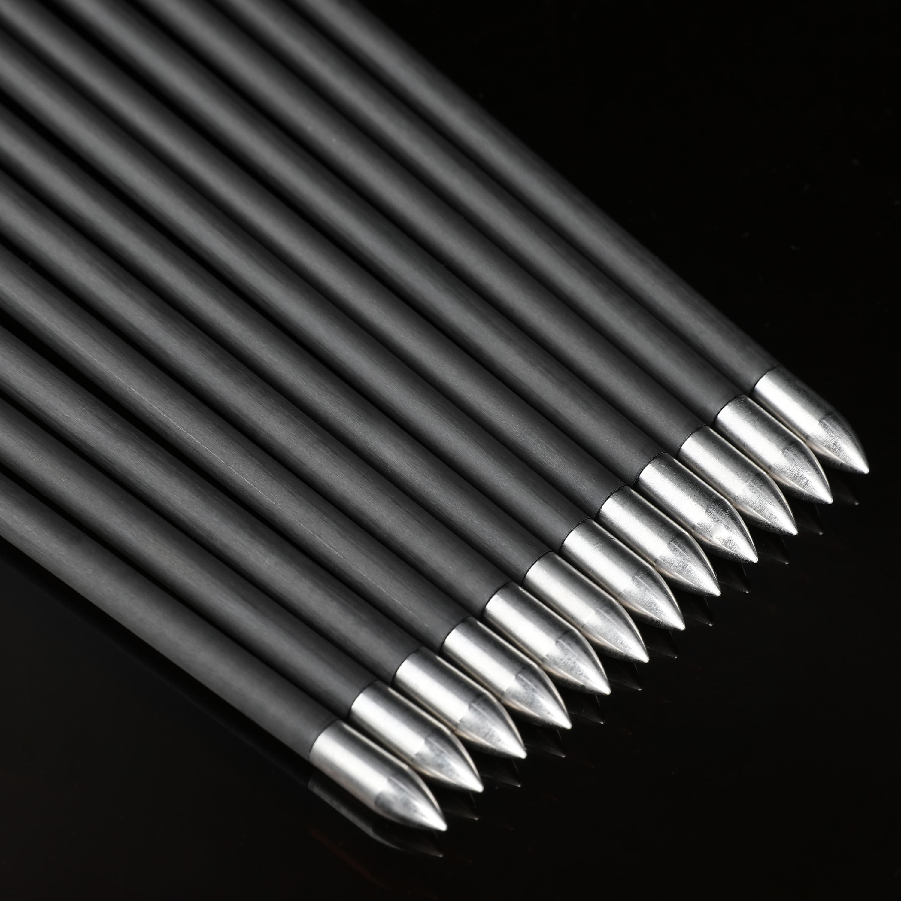 SHARROW .166" Recurve Bow Arrows Spine 700/800/900/1000 (12 Pack)-CHN Archery