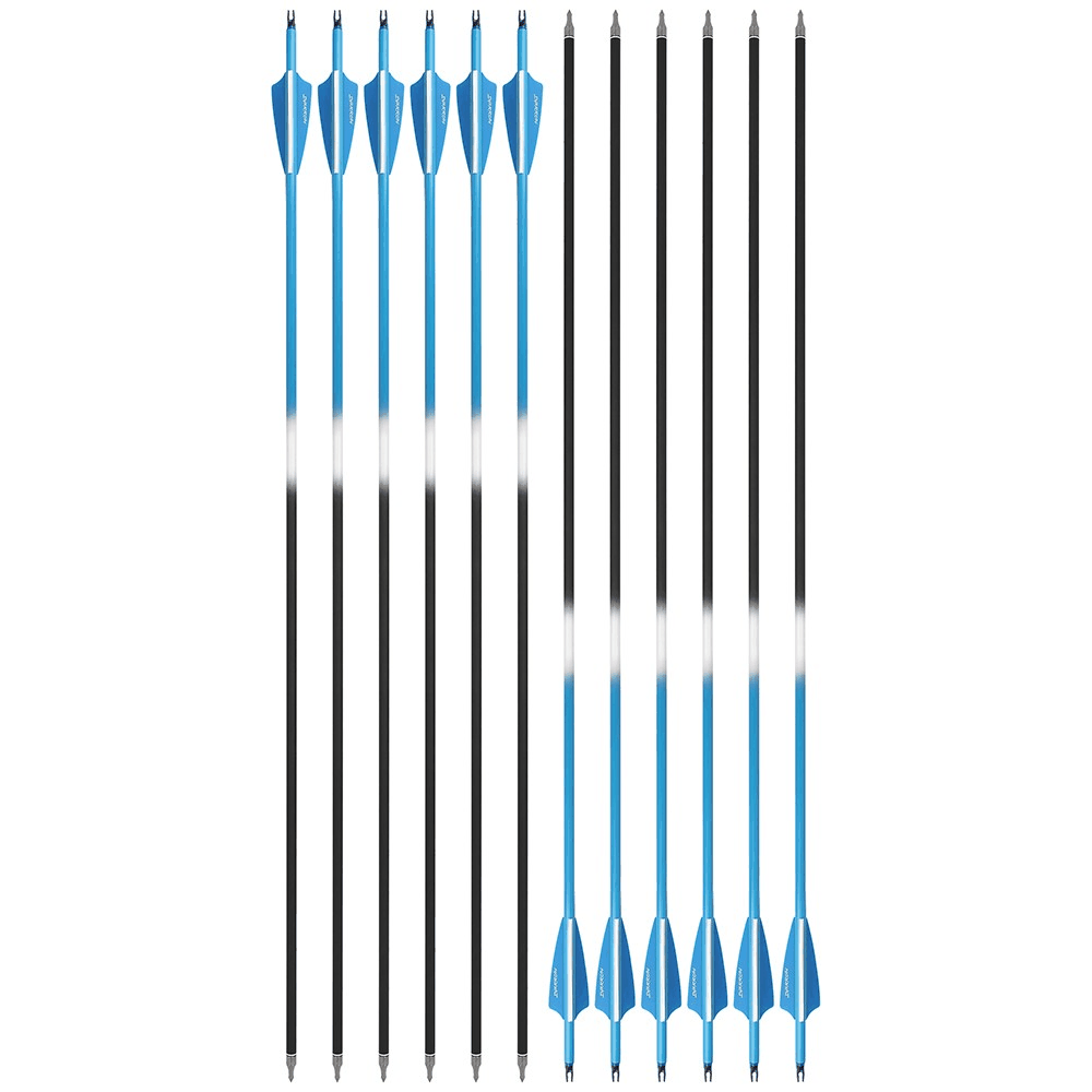 30" Archery Vanes Archery Recurve Compound Bow Hunting (12 Pack)