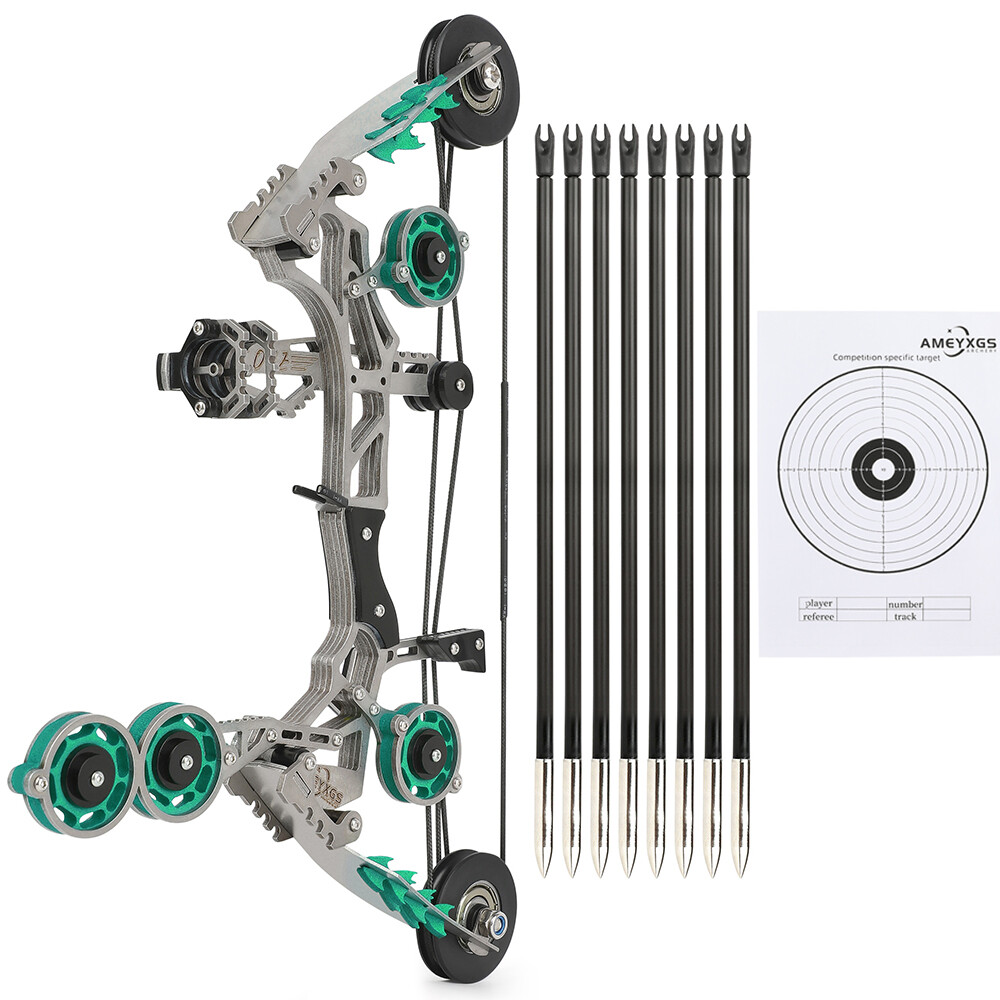 Mini Compound Bow 10 lbs Archery Set for Beginners Youth