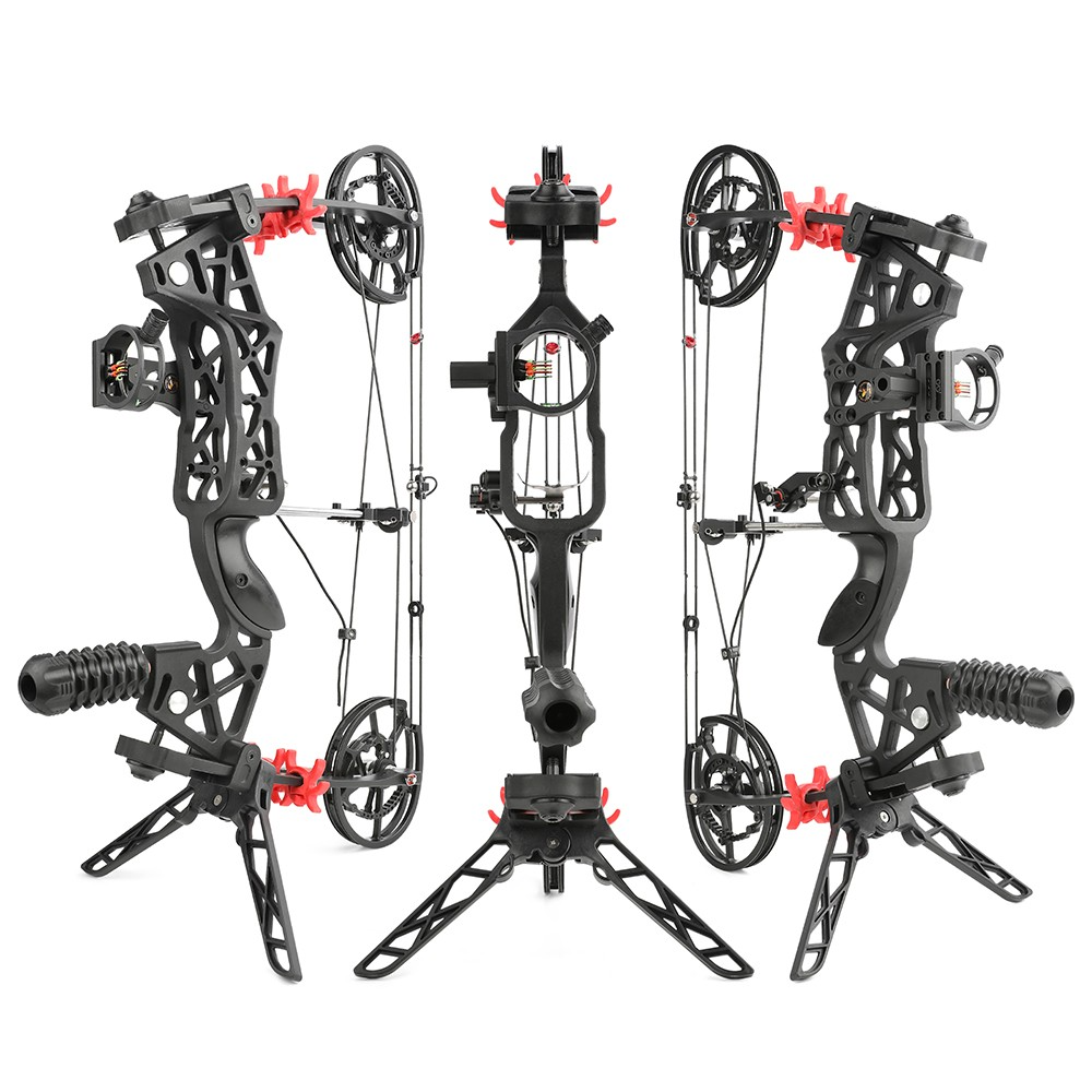 Nighthawk Archery Steel Ball Dual-use Compound Bow 40-65lbs Hunt RH LH