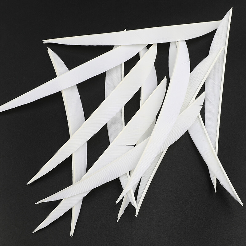 Turkey Arrow Feathers 5 Inch Natural Traditional Fletching  (50 Pack)