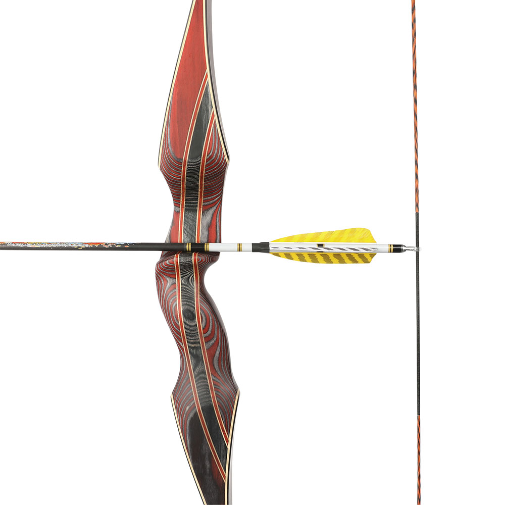 64" Traditional Wooden Recurve bow Archery 30-60 lbs