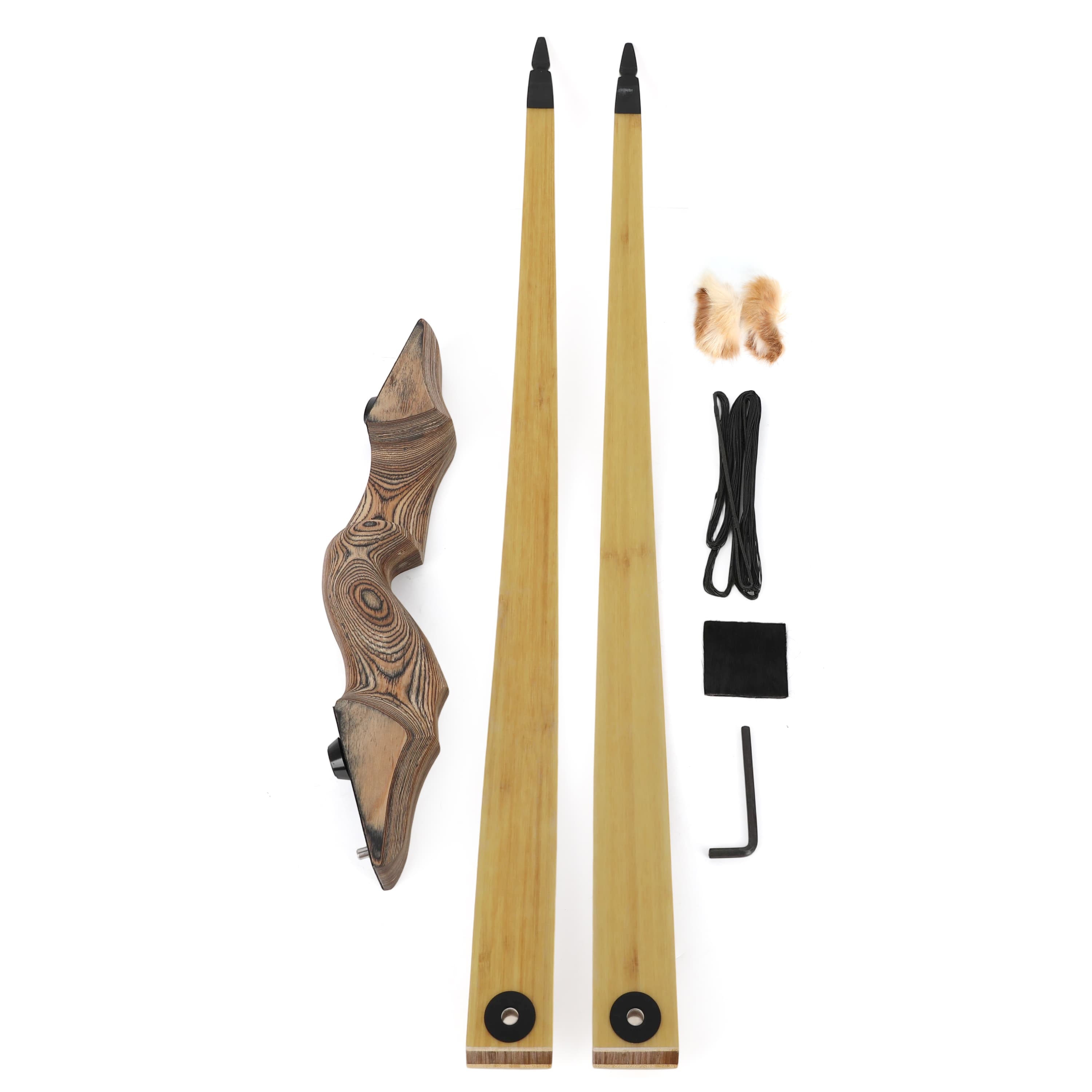 [Copy]BLACK HUNTER 60" Traditional Longbow Takedown 20-60lbs RH/LH