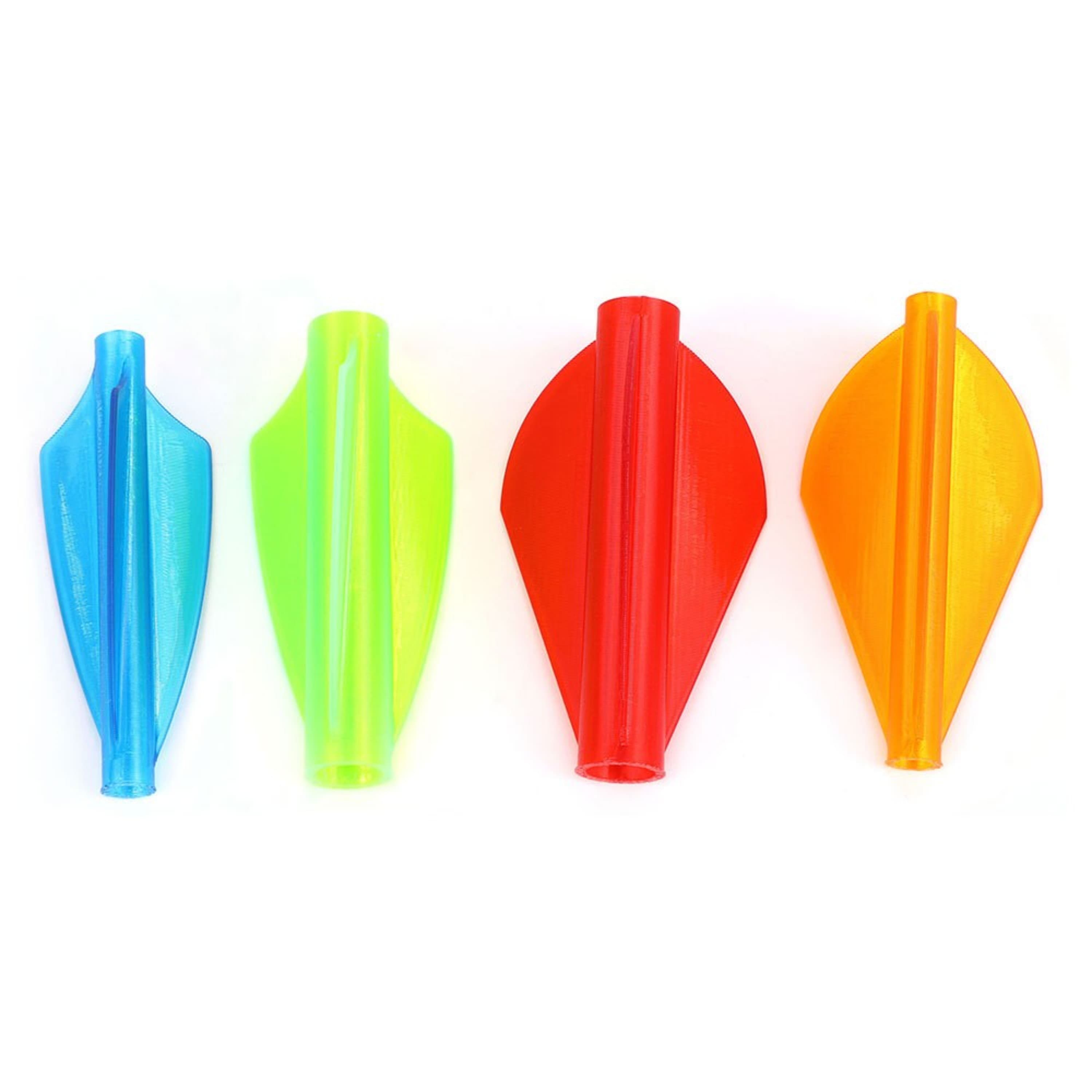 AMEYXGS 1.75" One-Piece Arrow Vanes for 4.0/6.0/7.6mm Shafts (50 Pack)