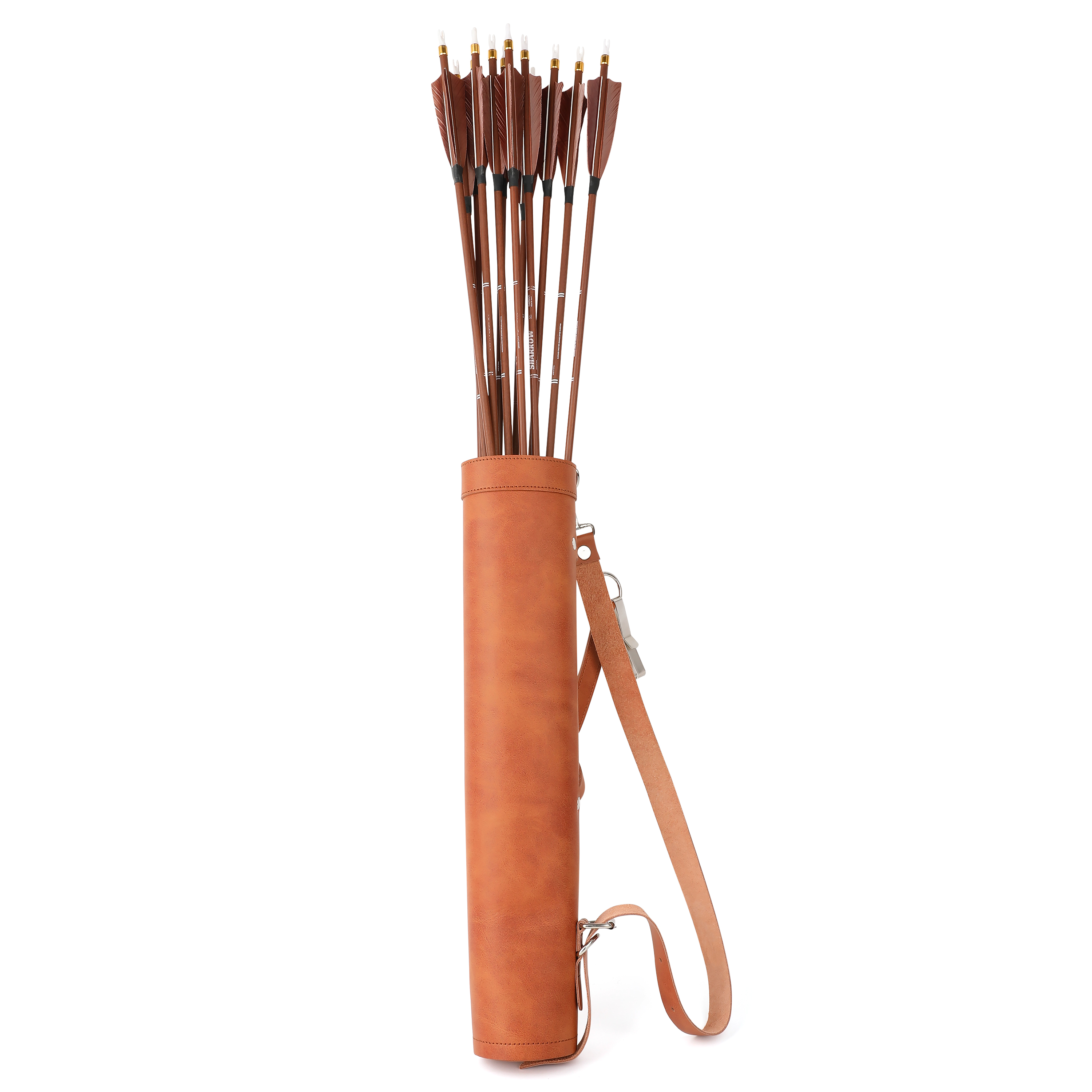 Archery Arrow Quiver Real Leather Back Arrow Quiver