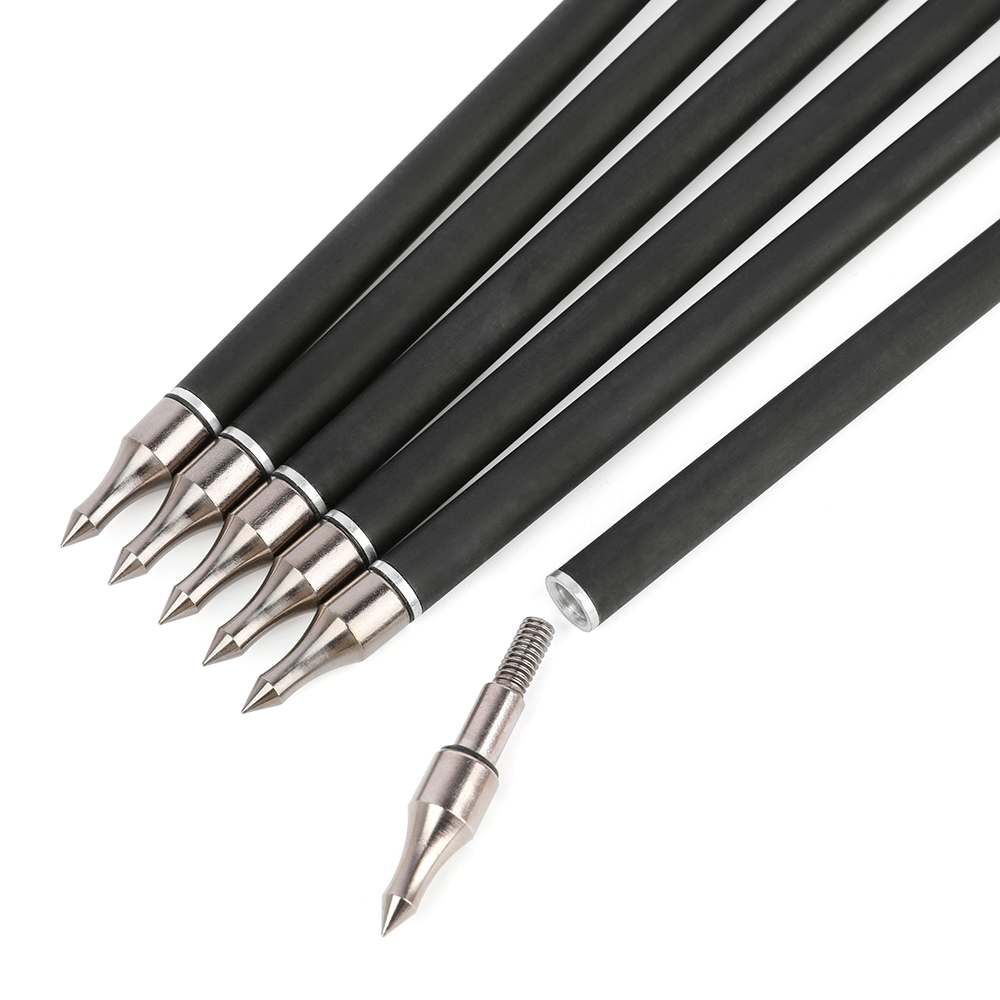 SHARROW 6.2mm Carbon Arrows Takedown Spine 500(12 Pack)