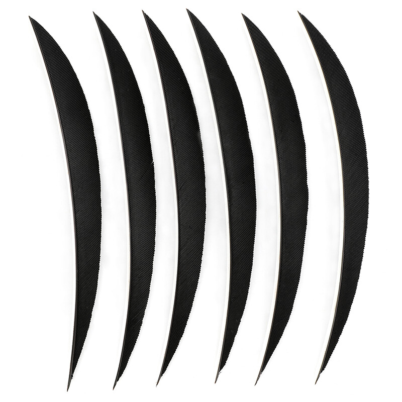 Turkey Arrow Feathers 5 Inch Natural Traditional Fletching  (50 Pack)