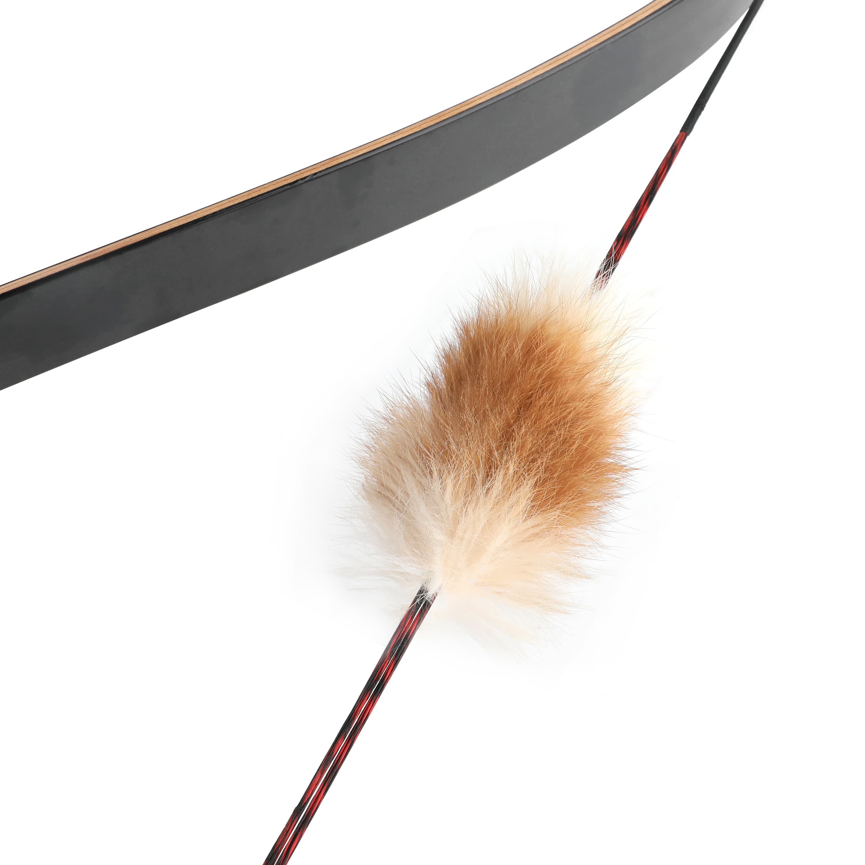 Rabbit Fur Bow String Silencers Traditional Archery (2 Pack)-CHN Archery