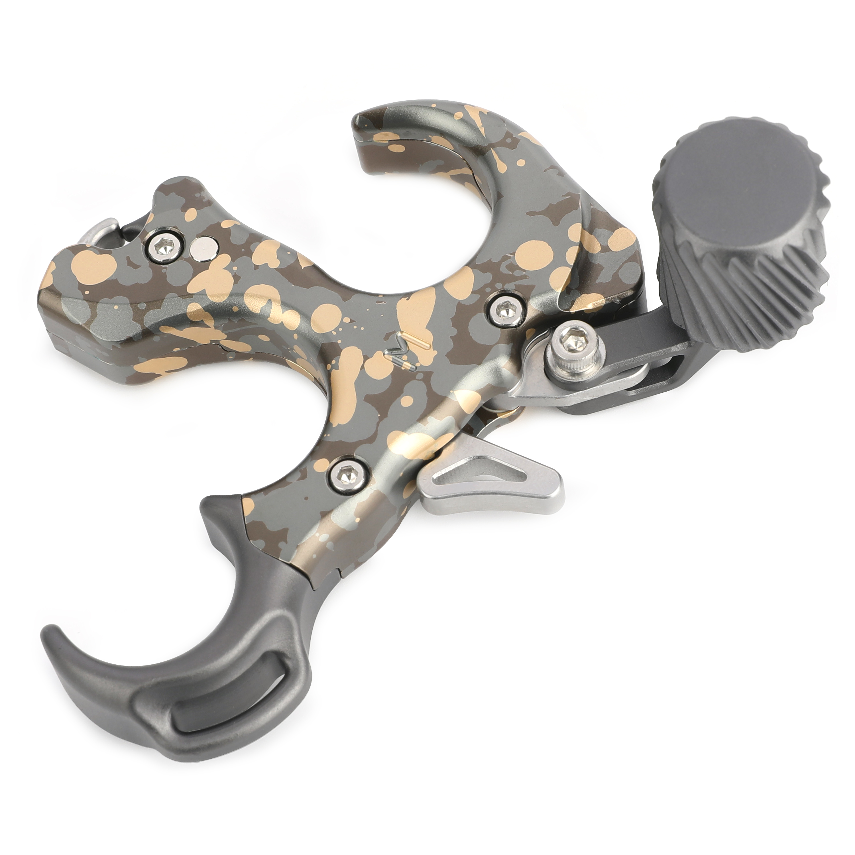 UV Button Release Aluminum Archery Three Finger Release