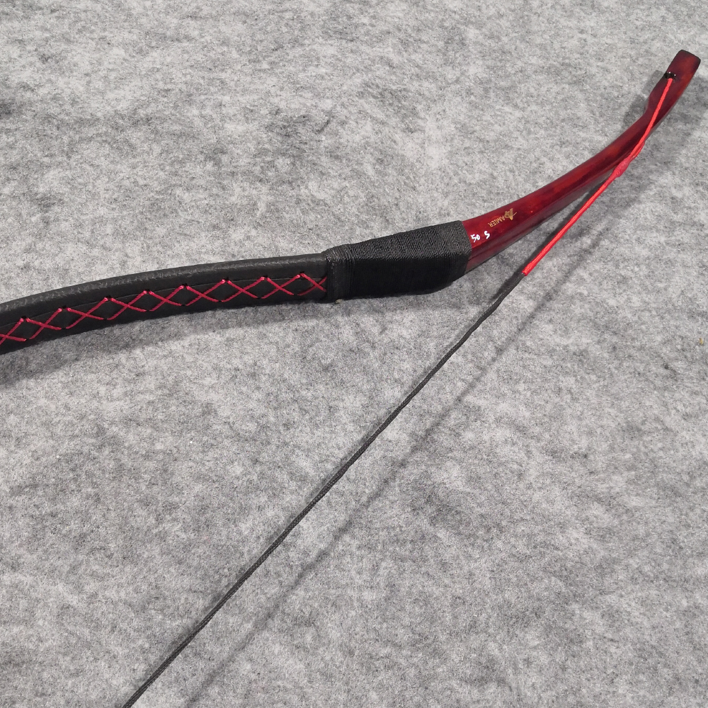 Handmade Wooden Mongolian Horsebow Recurve Bow 25-55lbs