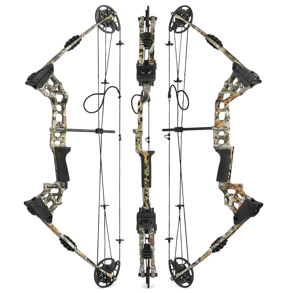 Archery 20-70lbs Compound Bow Kit Hunting IBO320fps L/RH