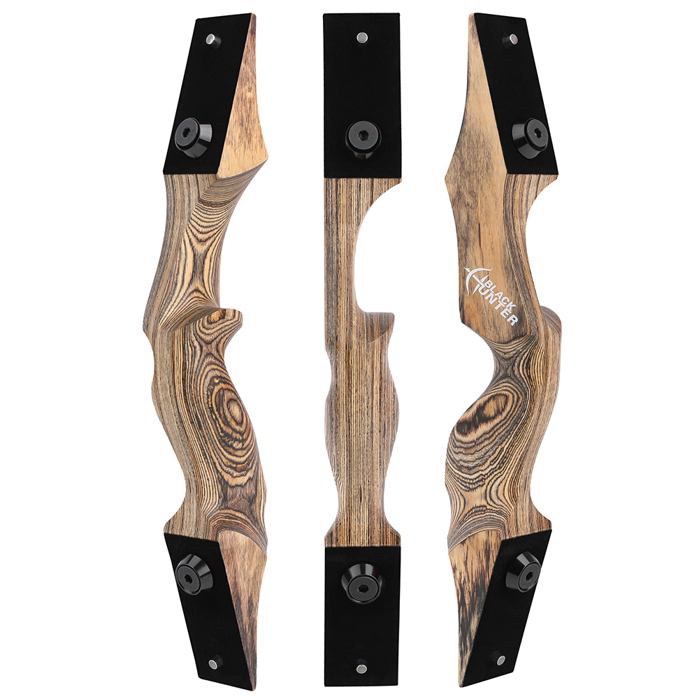 BLACK HUNTER 15" Wood Longbow/Recurve Bow Riser RH LH-CHN Archery