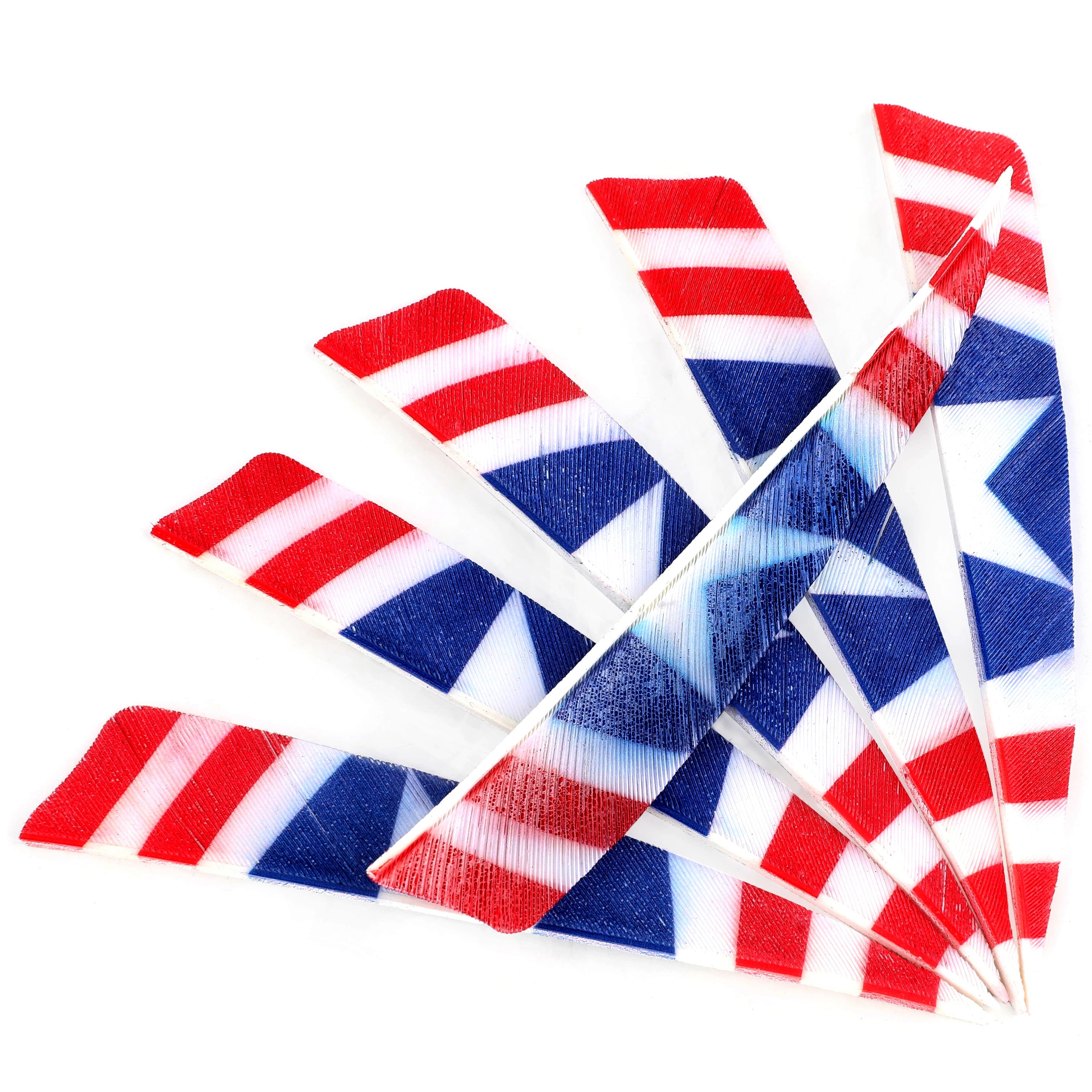 Double Sided Archery Feathers 4" Shield Arrow Feathers RW (50 Pack)