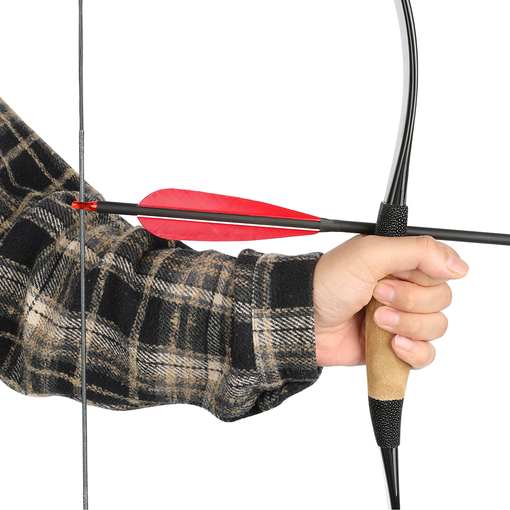 55" Traditional Wooden Longbow Archery 10-35 lbs