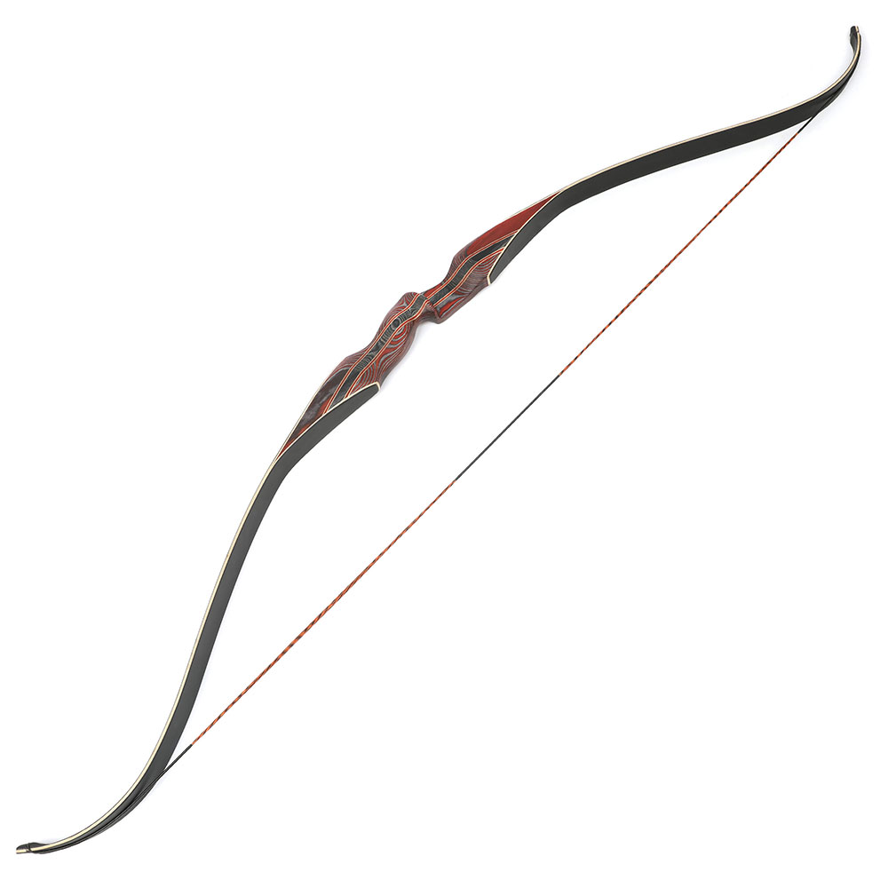 64" Traditional Wooden Recurve bow Archery 30-60 lbs