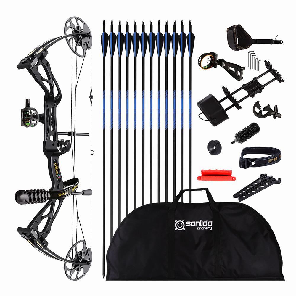 SANLIDA Archery Dragon X8 Compound Bow Package for Adults and Teens-CHN Archery