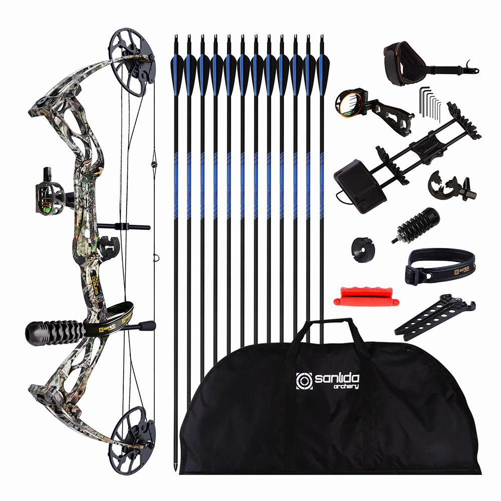 SANLIDA Archery Dragon X8 Compound Bow Package for Adults and Teens-CHN Archery