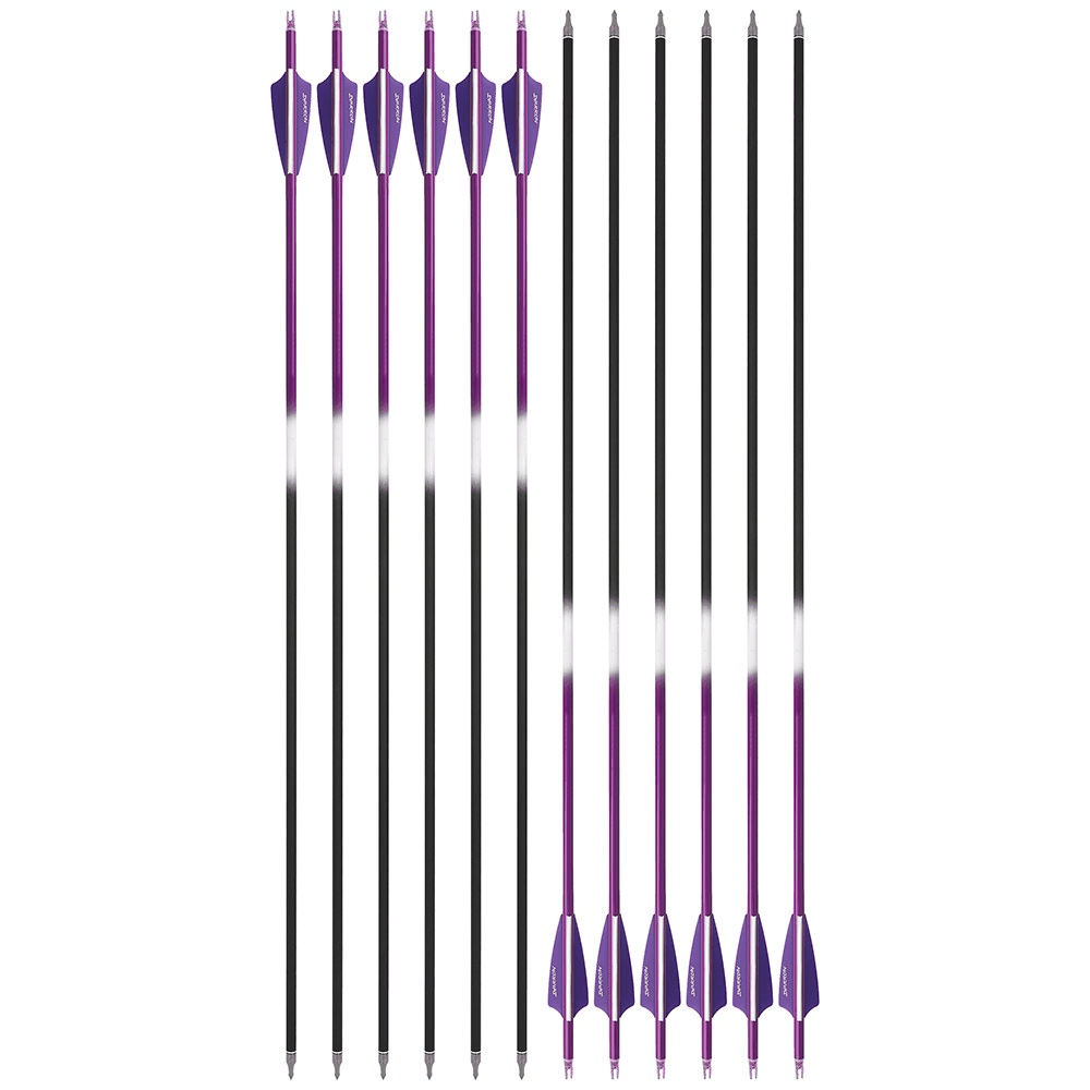 30" Archery Vanes Archery Recurve Compound Bow Hunting (12 Pack)