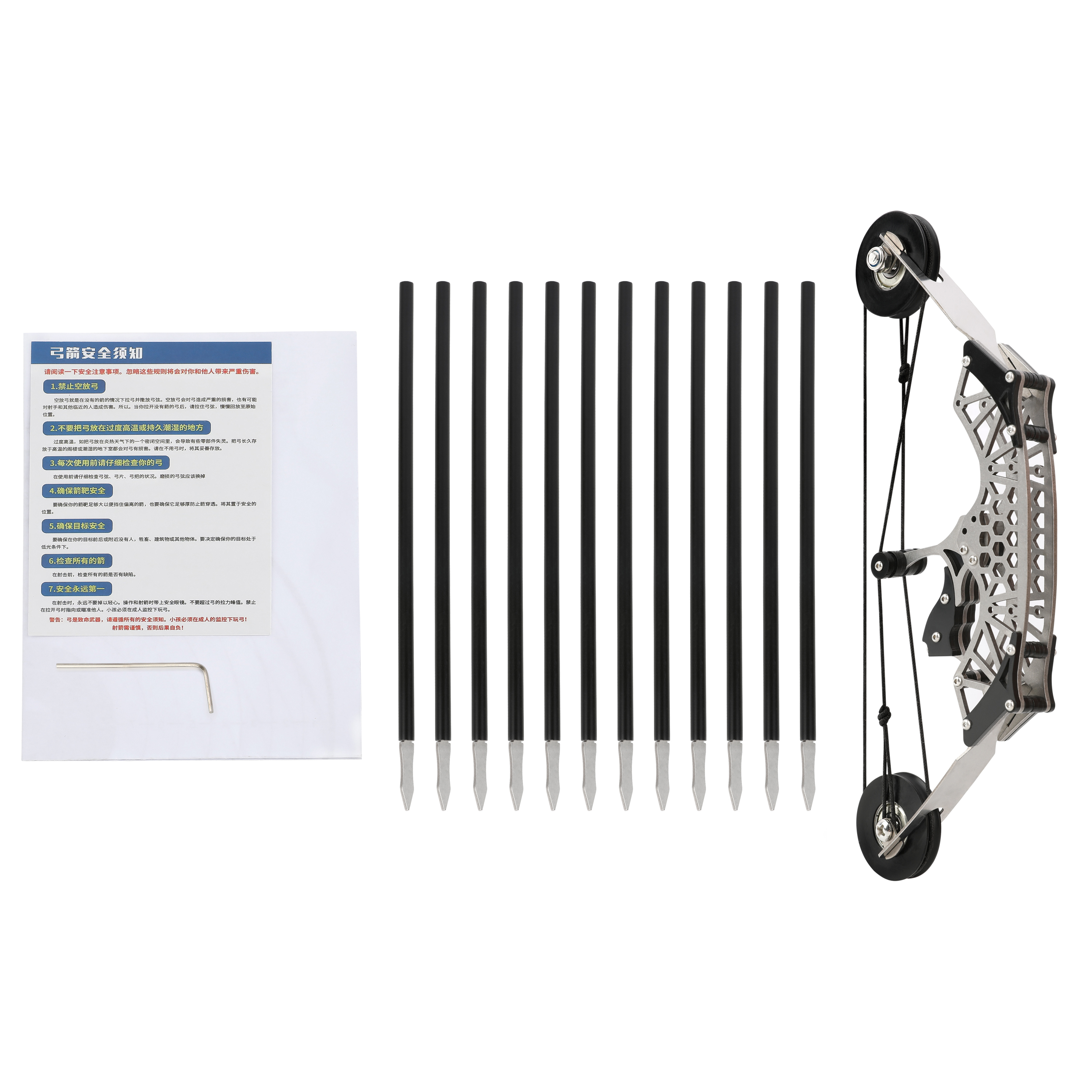 Mini Compound Bow and Arrows Kit with Archery Target  Shooting Toy