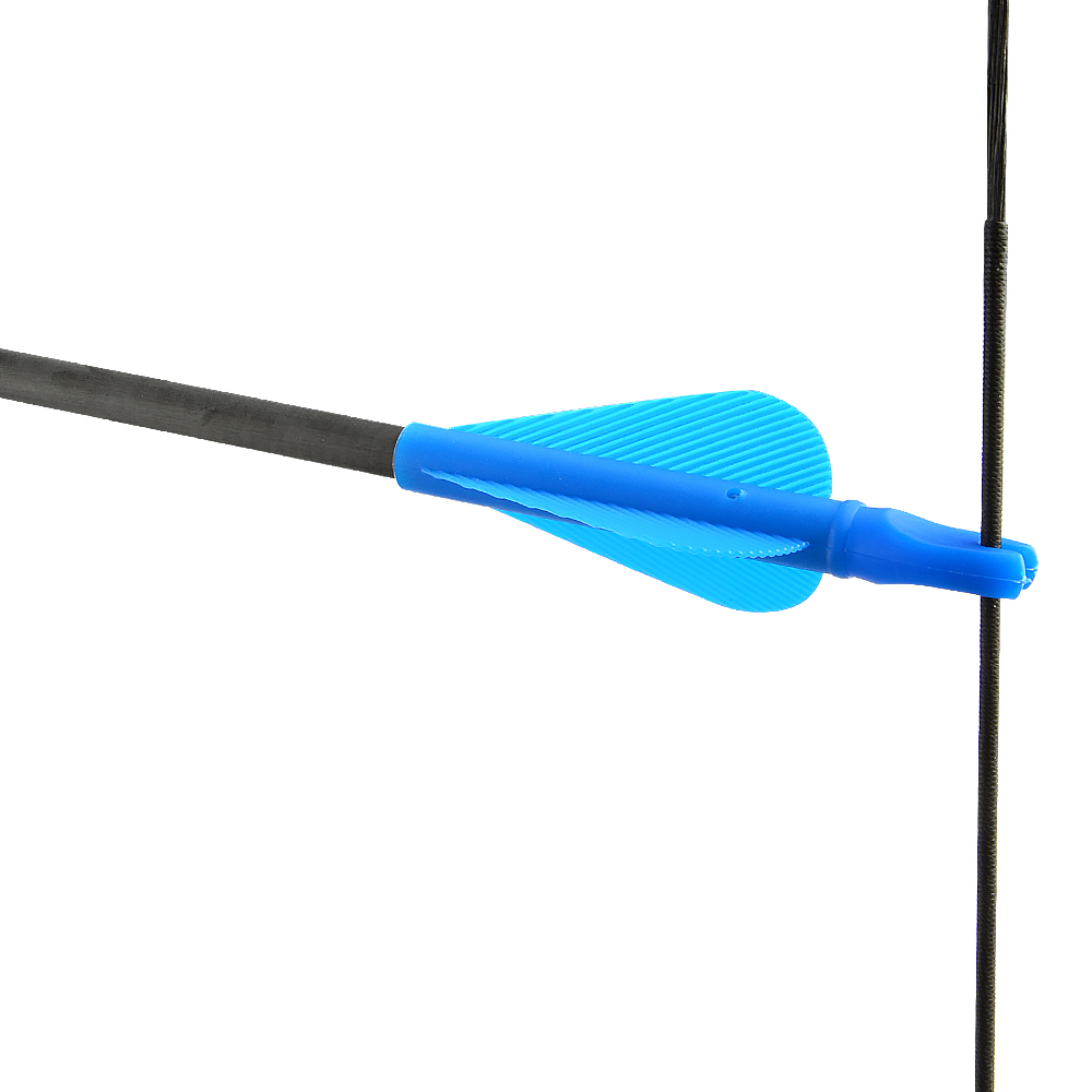 8mm Arrow Nock Arrow Feather Sleeve Solid Color (50 Pack)