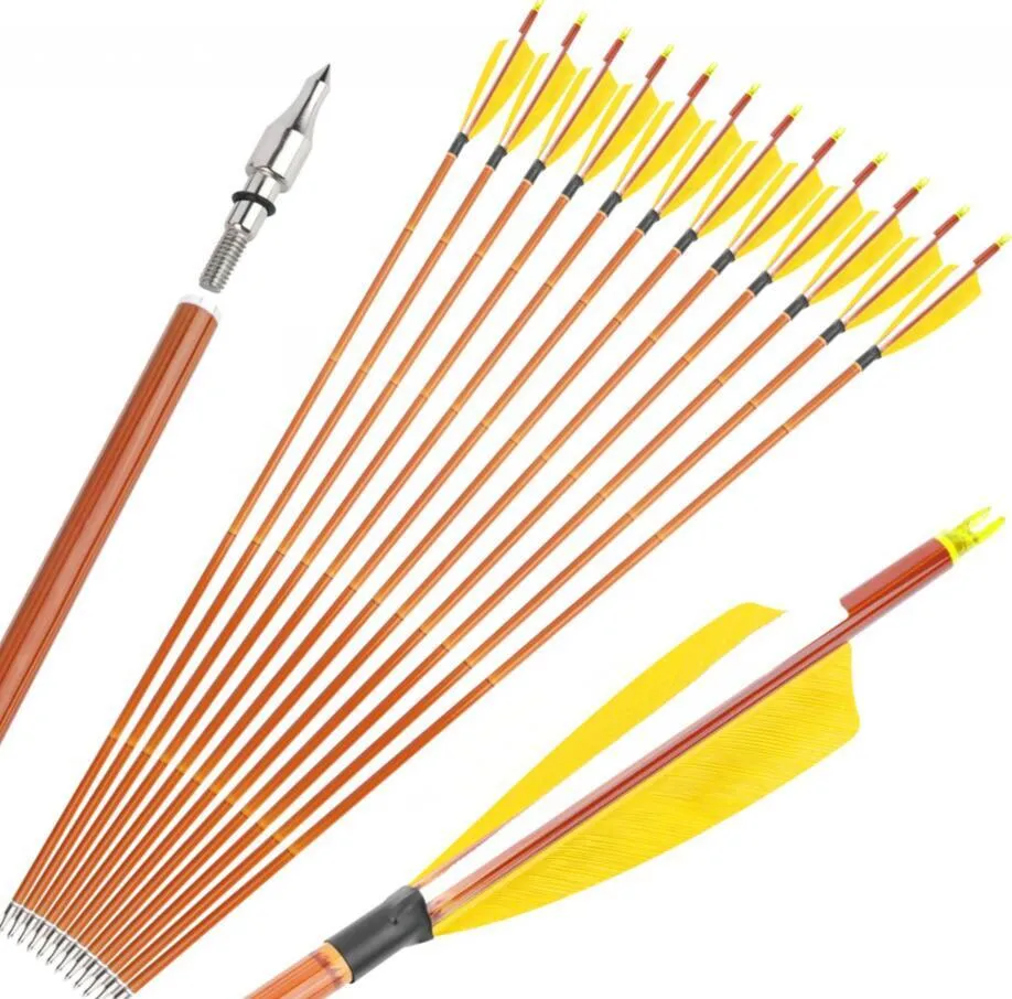 SHARROW Custom Carbon Arrows 30" 500 Spine with 4" Shield Turkey Feathers