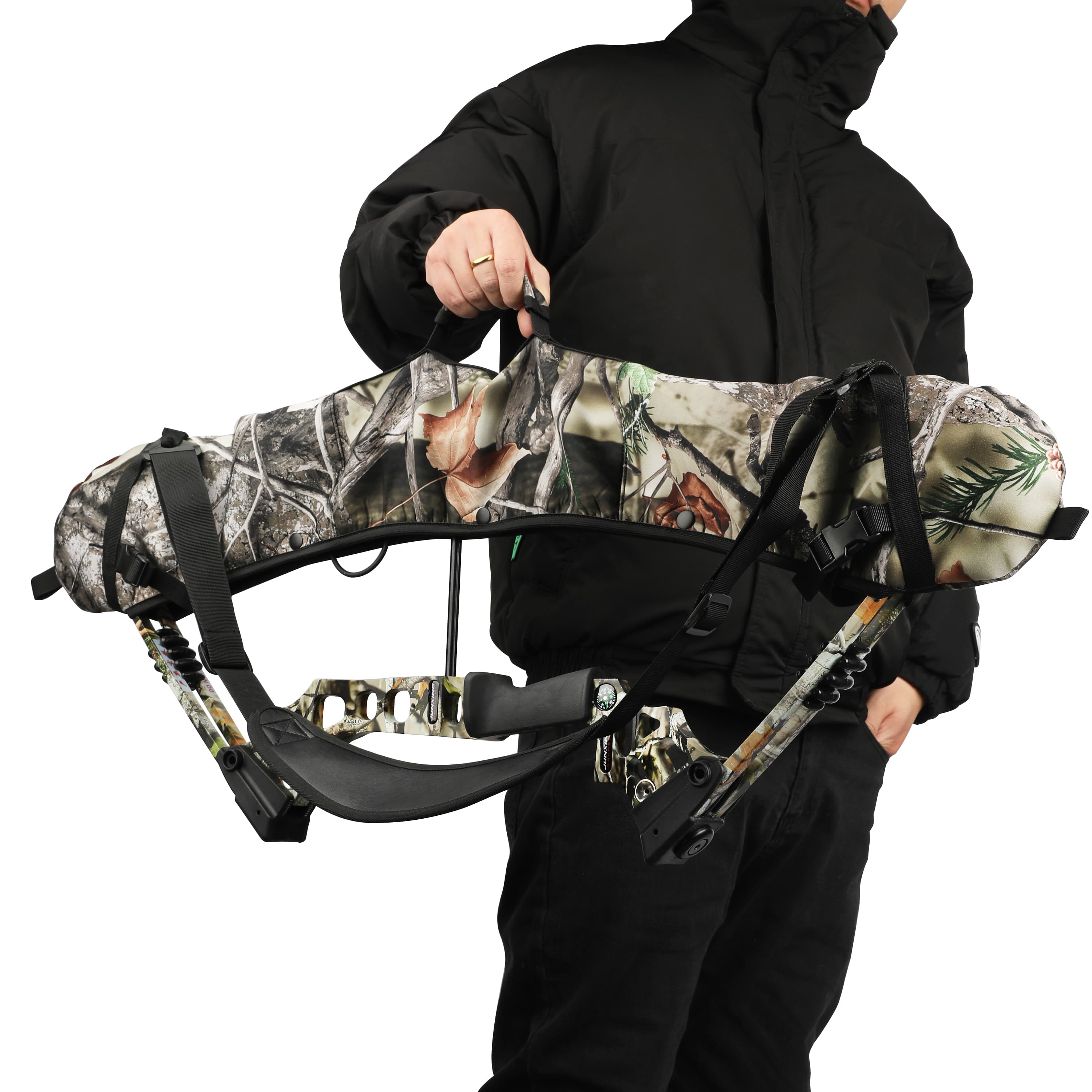Custodia Soft Compound Bow Leggera – Tasche Frecce E Spallacci – Camo New Leaf