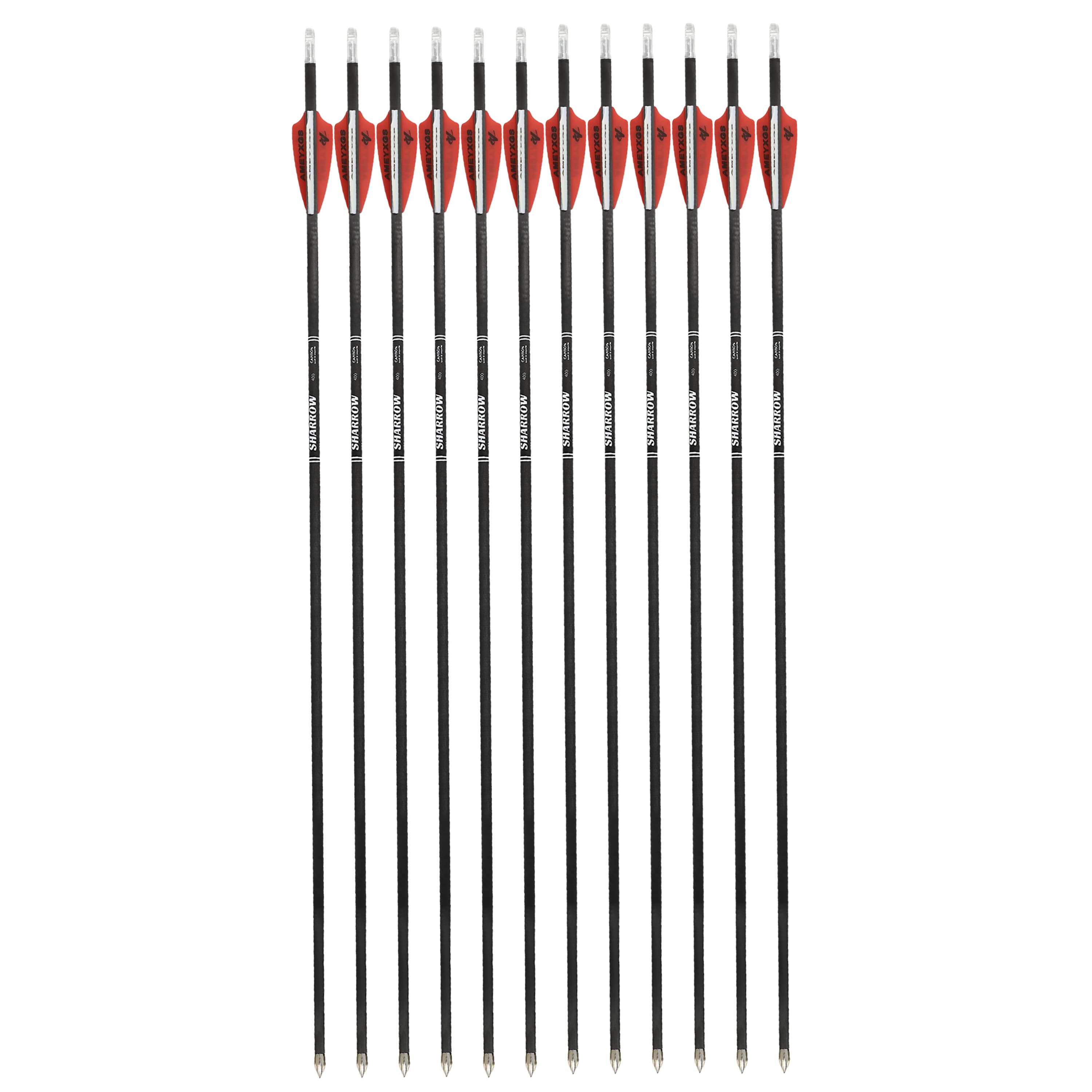 SHARROW 31" Pure Carbon Arrow SP400-1200 Archery Hunting ID4.2mm