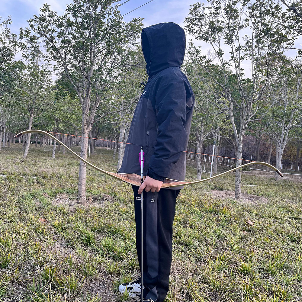 30-60lbs Traditional Recurve Bow 62" Hunting Longbow RH