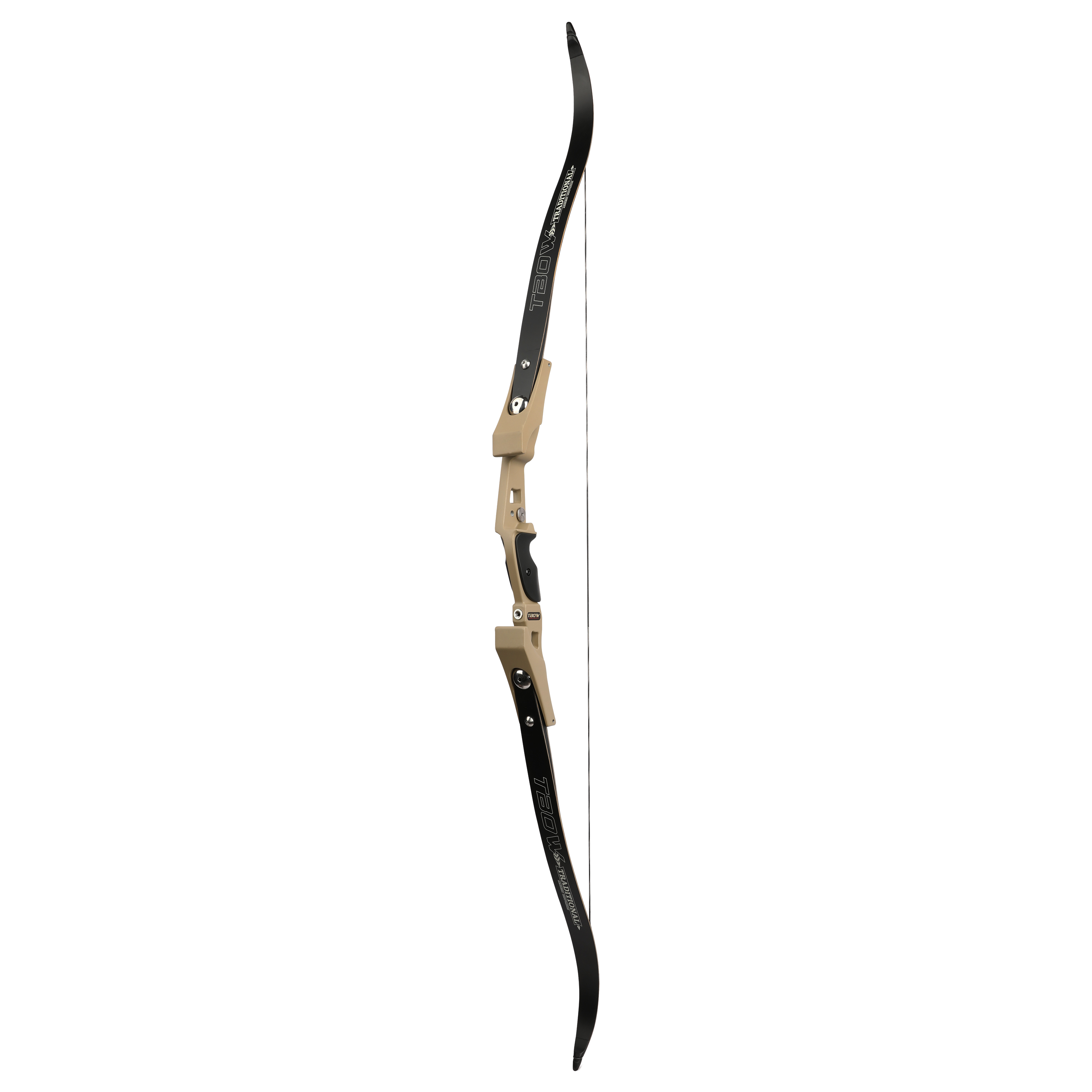 TBOW B3 62" Barebow ILF Recurve Weight Forward Design 25-60 lbs