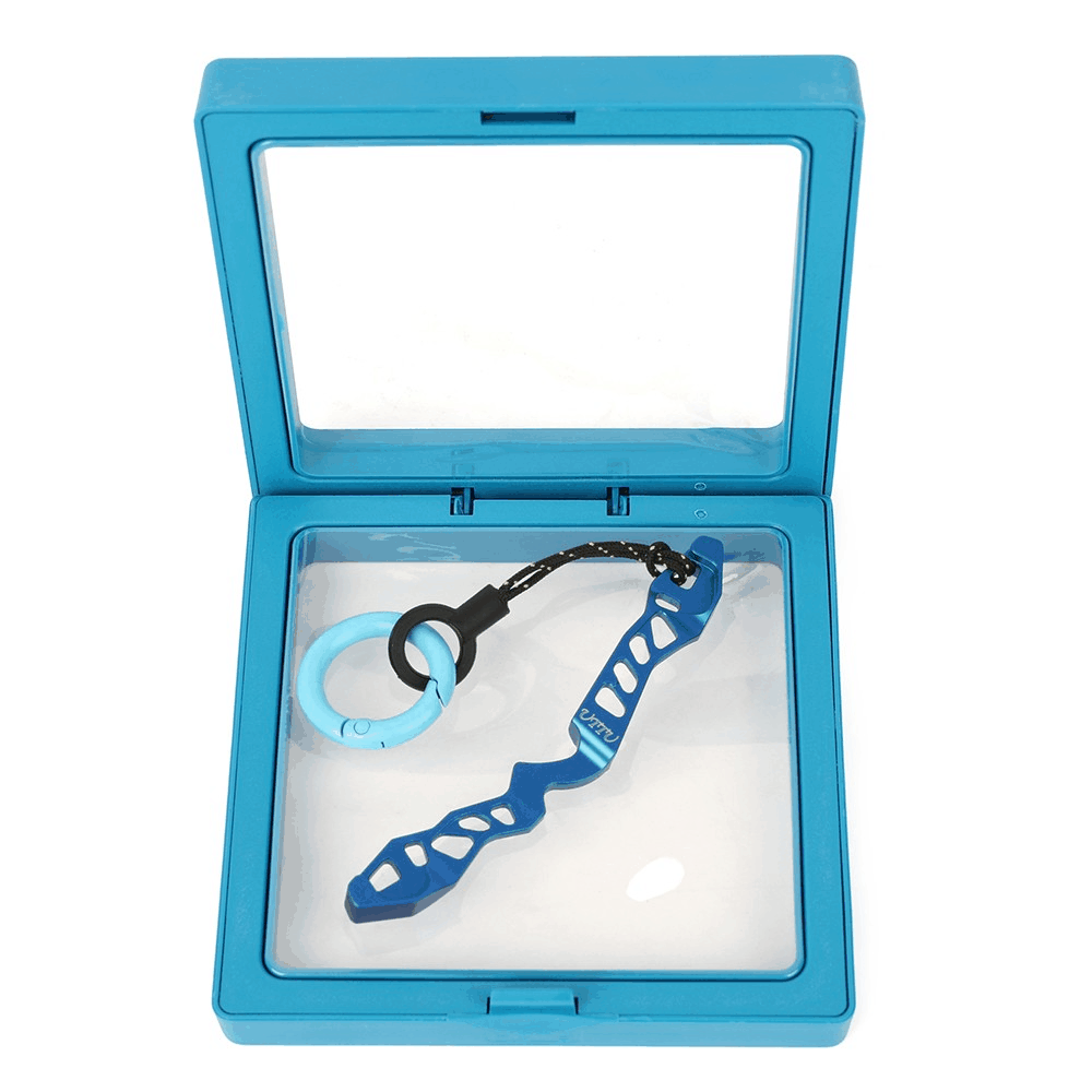 Recurve Bow Riser Keychain Aluminum Alloy Archery Keyring Gift