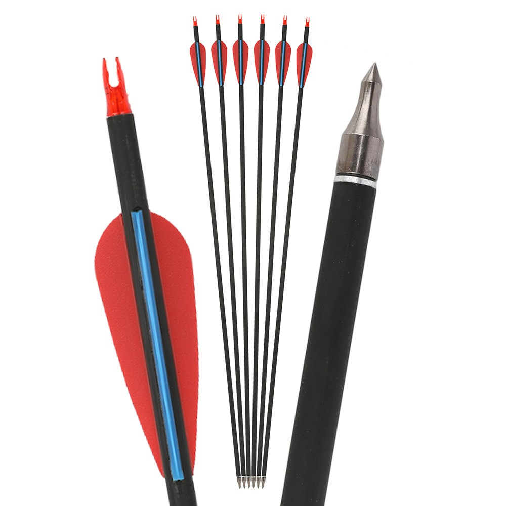 30" Carbon Arrows Spine 500 12 Pack with Adjustable Nocks