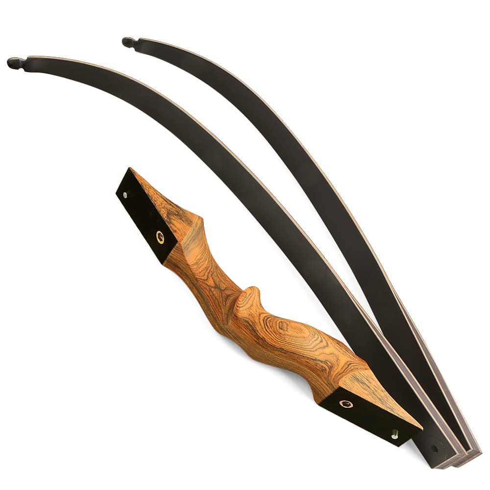 BLACK HUNTER 60" Traditional Recurve Bow Takedown 20-60lbs RH/LH