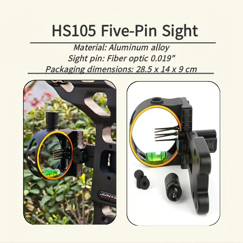 HS105 Micro-Adjust .019" 5 Pin Hunting Bow Sight