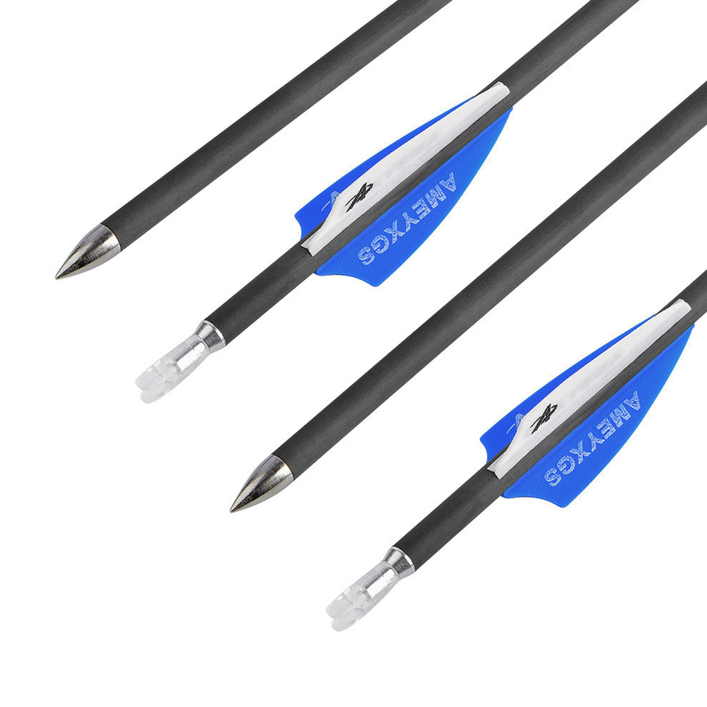 SHARROW 32" Carbon Arrows for Compund Bow Spine 500-1200 (12 Pack)