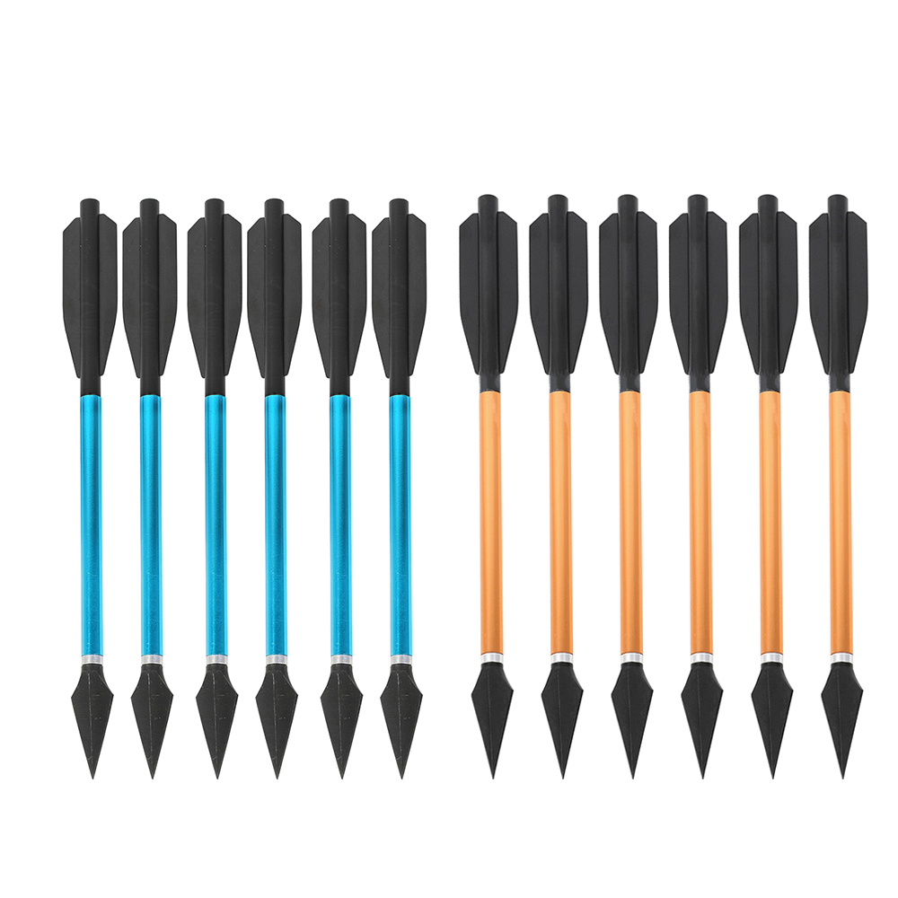 Mini Crossbow Bolt with Replaceable Steel Tips Aluminum Pistol Crossbow(12 Pack)