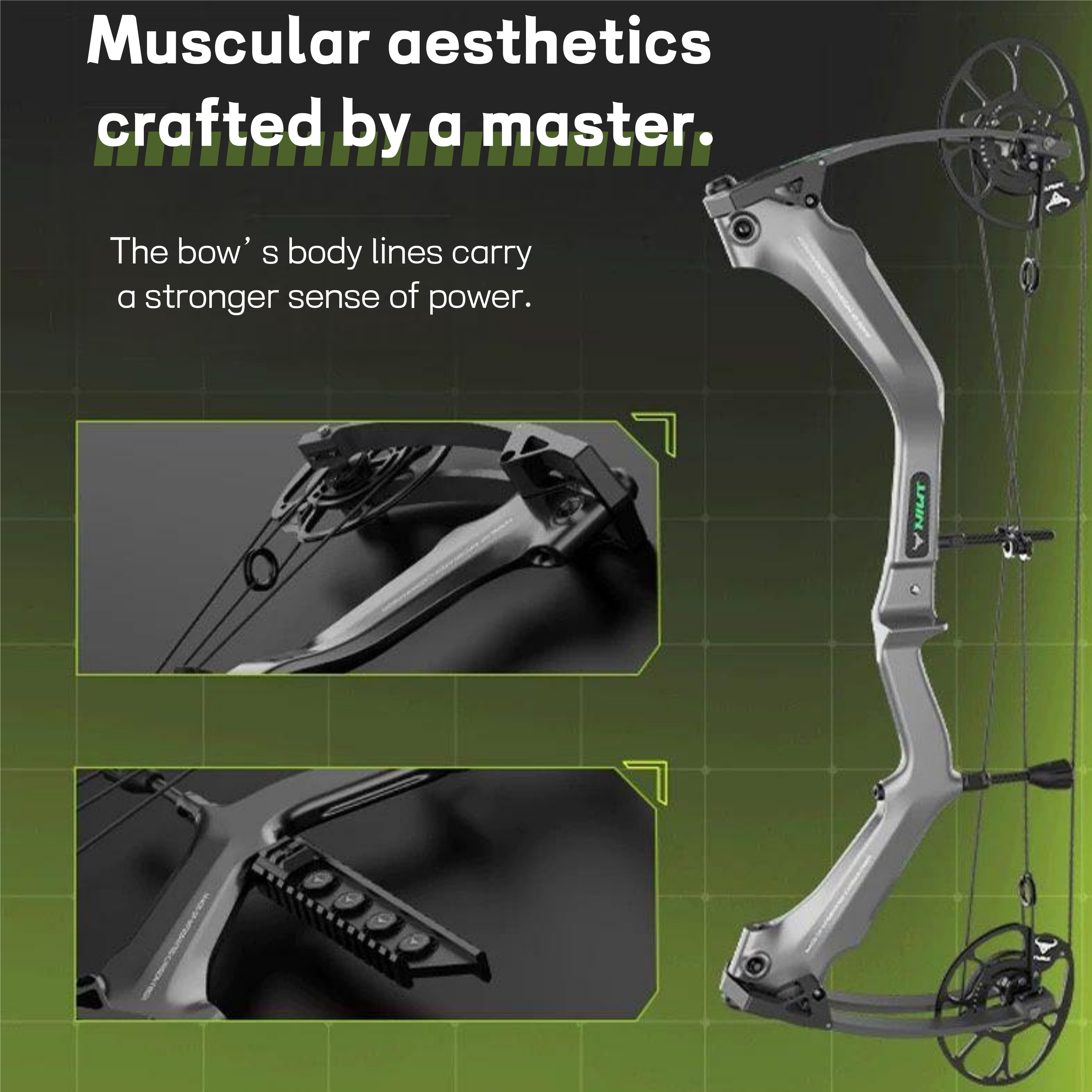 ROBIN KING BULL 801 Compound Bow Carbon Fiber Bow 0-70lbs