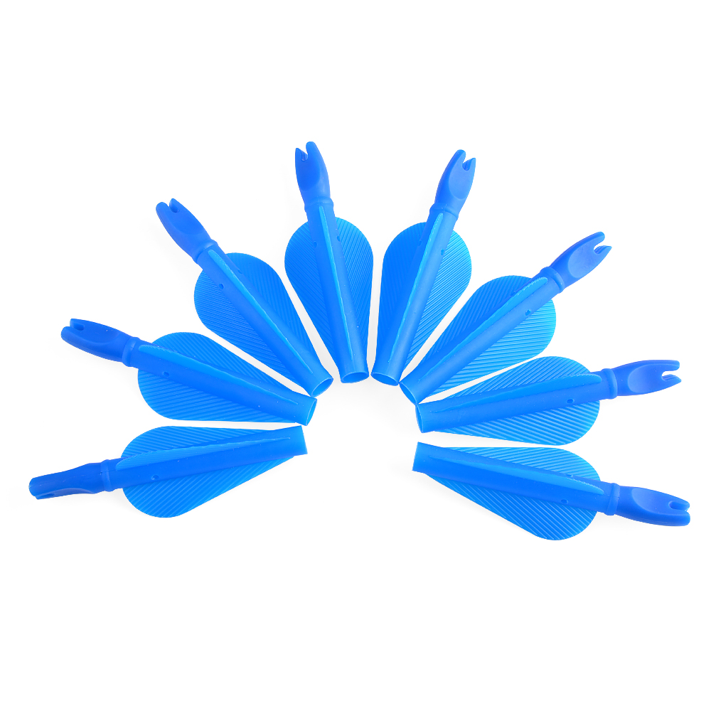 8mm Arrow Nock Arrow Feather Sleeve Solid Color (50 Pack)