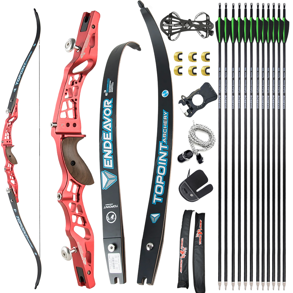 TOPOINT Unison 62" 64" 66" ILF Recurve Bow Target Bow Kit 16-44# @28"