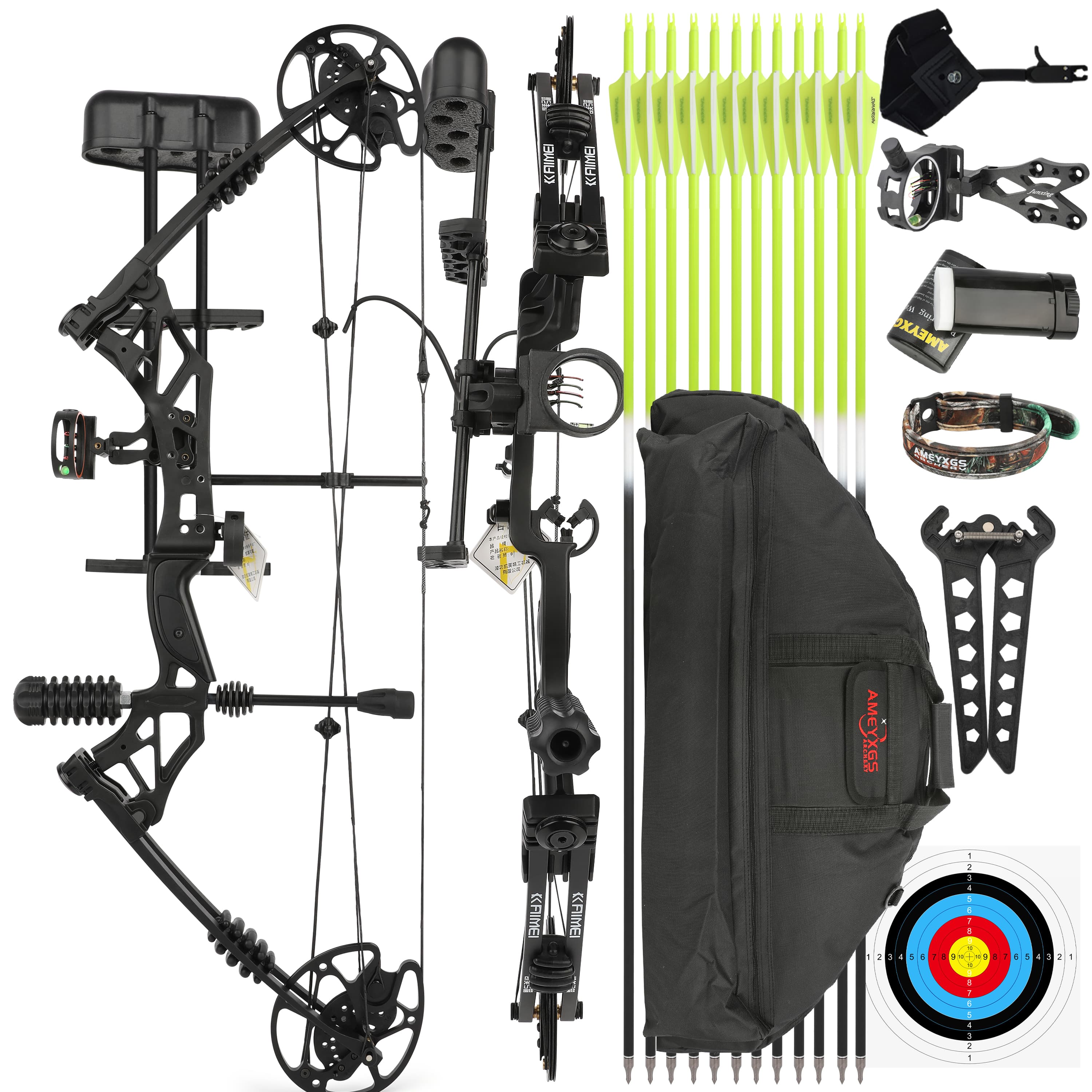 KAIMEI HAN Compound Hunting Bow Archery Compound Bow 30-60 lbs