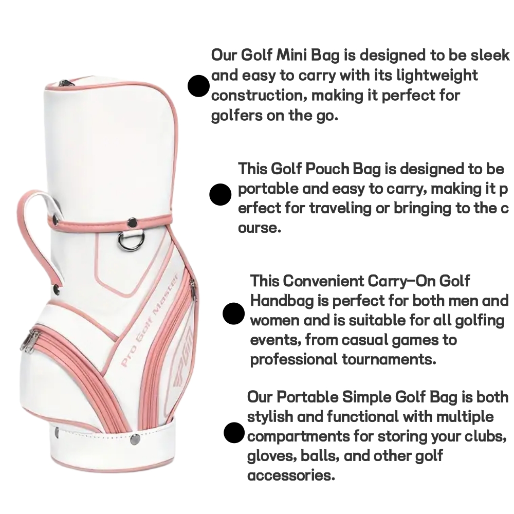 Mini Golf Pouch Bag Ultra-Light Portable Handbag Outdoor Practice Game