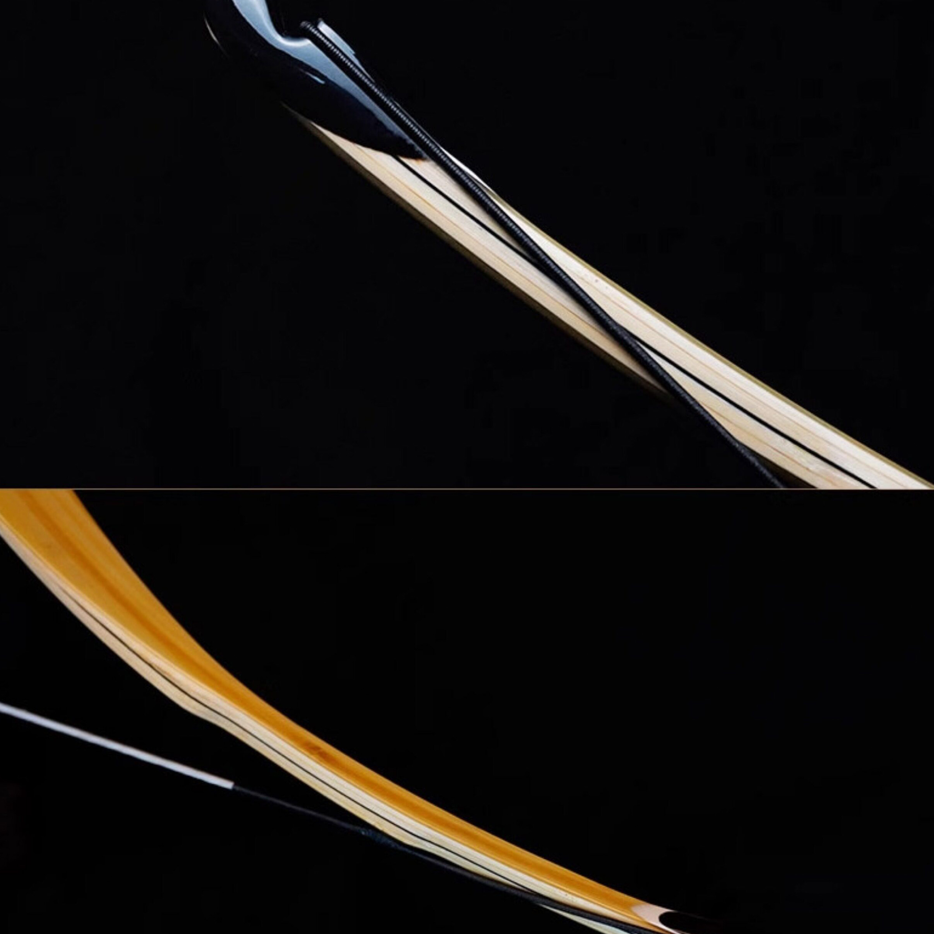 AF Traditional Archery Bow 20-50 lbs Long Bow Recurve bow Shooting