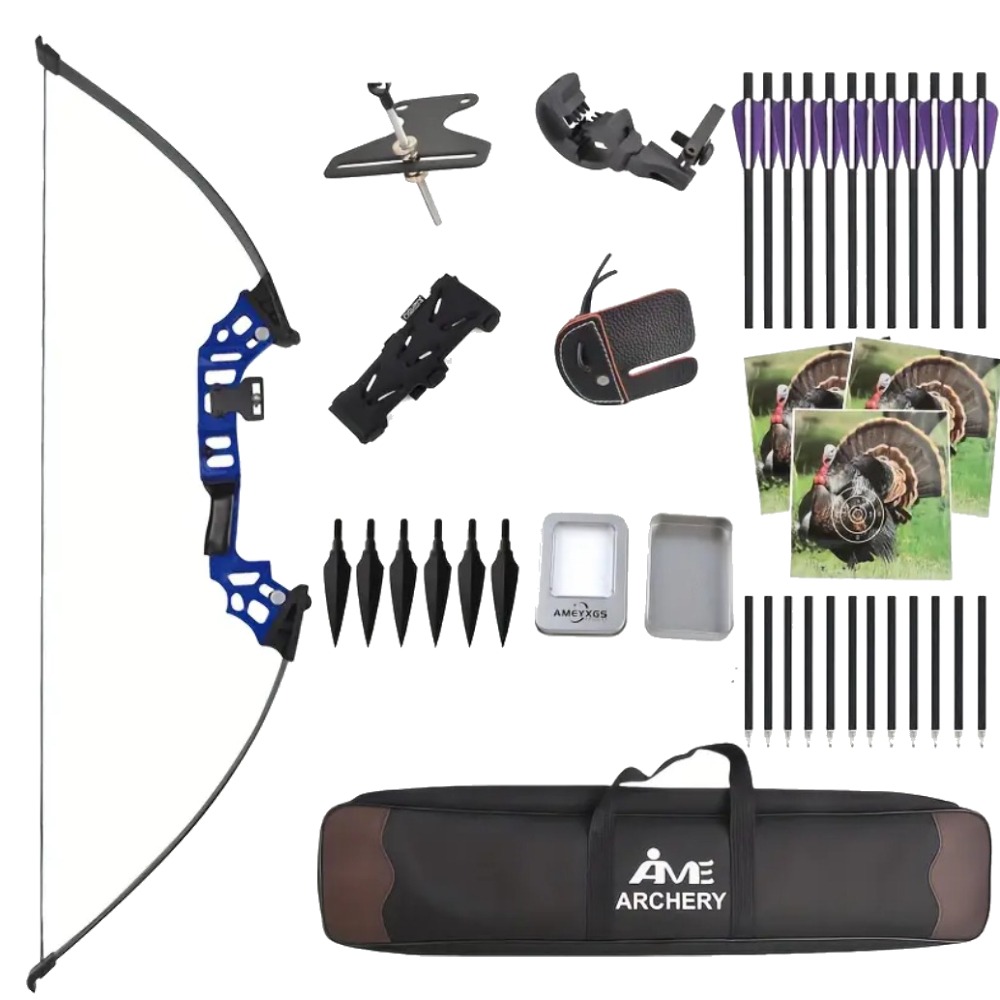 BLITZ WOLF Archery Straight Bow Takedown Recurve Bow Kit 30-40lbs 