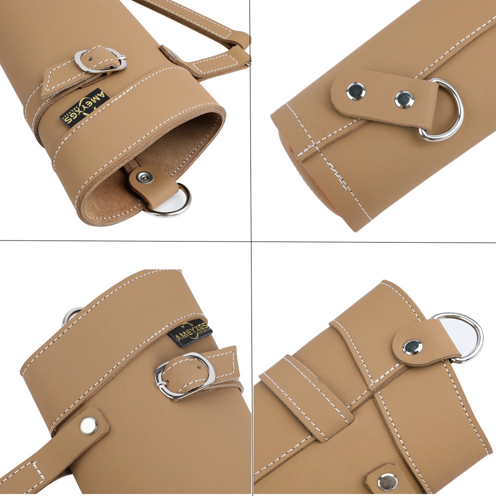 AMEYXGS Traditional Side Quiver Leather Arrow Quiver RH/LH