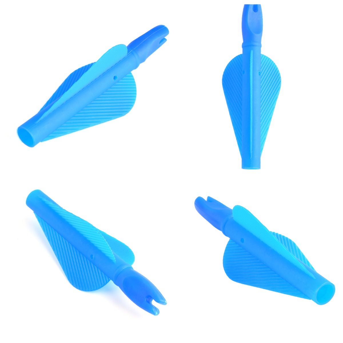 8mm Arrow Nock Arrow Feather Sleeve Solid Color (50 Pack)