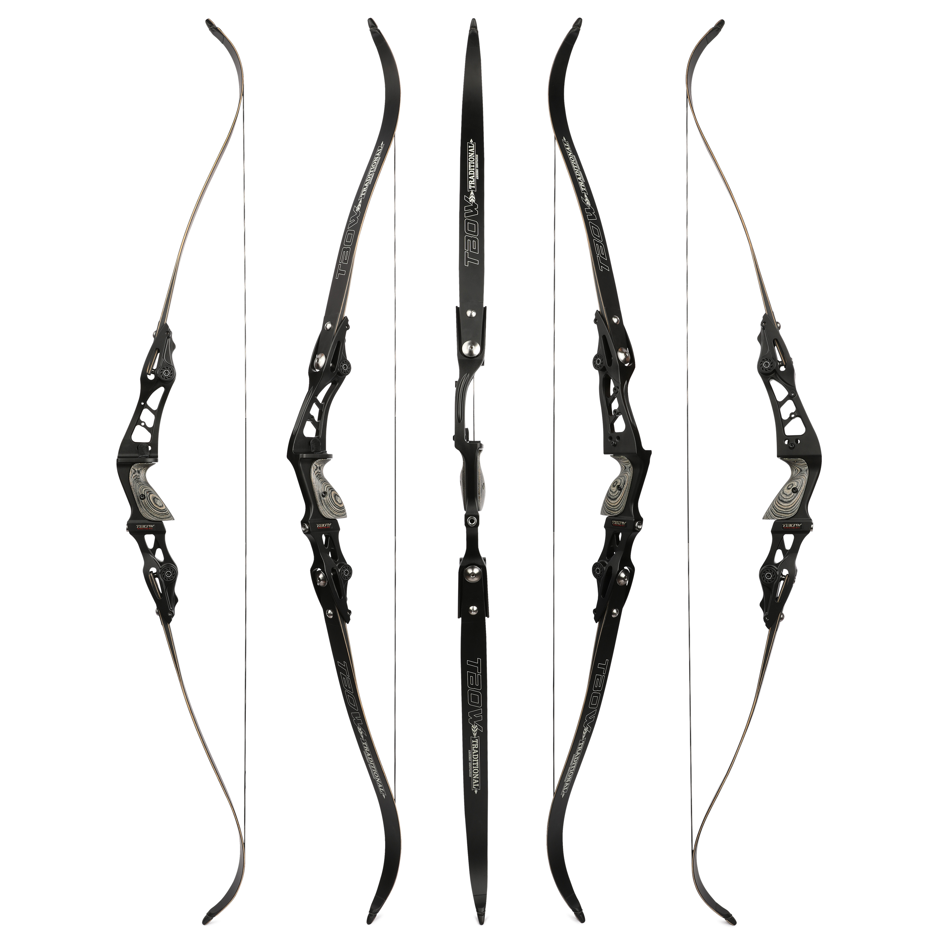TBOW F263 62" ILF Hunting Recurve CNC Takedown Bow 25-60 lbs