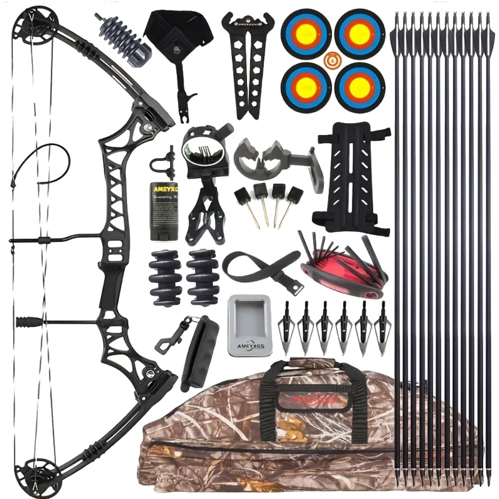 JUNXING M108 Compound Bow Adjustable Hunting Archery Set 30-55lbs
