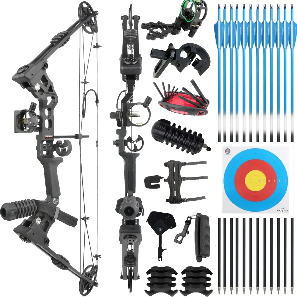JUNXING Dragon X8 Hunting Compound Bow Shoot Package 20-70lbs