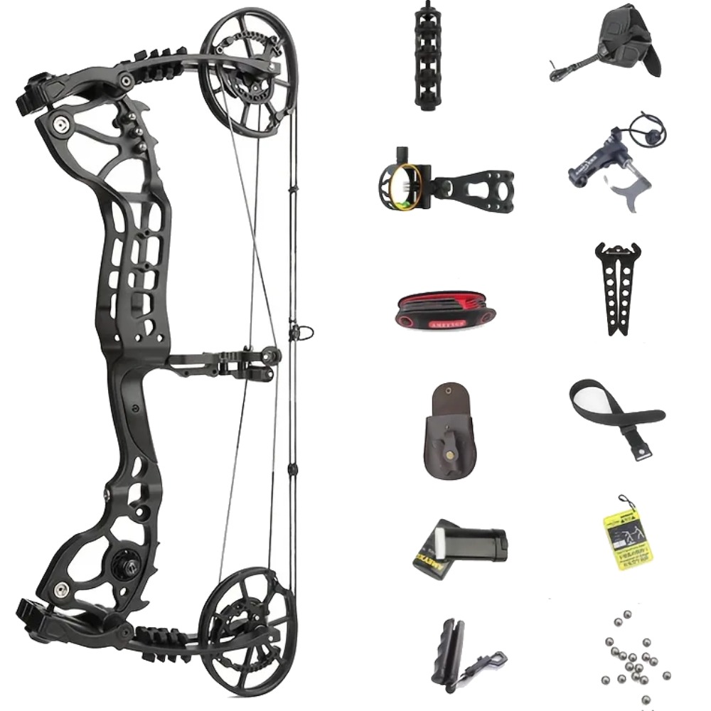 JUNXING Archery Compound Bow Alloy Dual-Use Steel Ball 20-70lbs