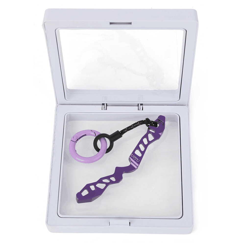 Recurve Bow Riser Keychain Aluminum Alloy Archery Keyring Gift