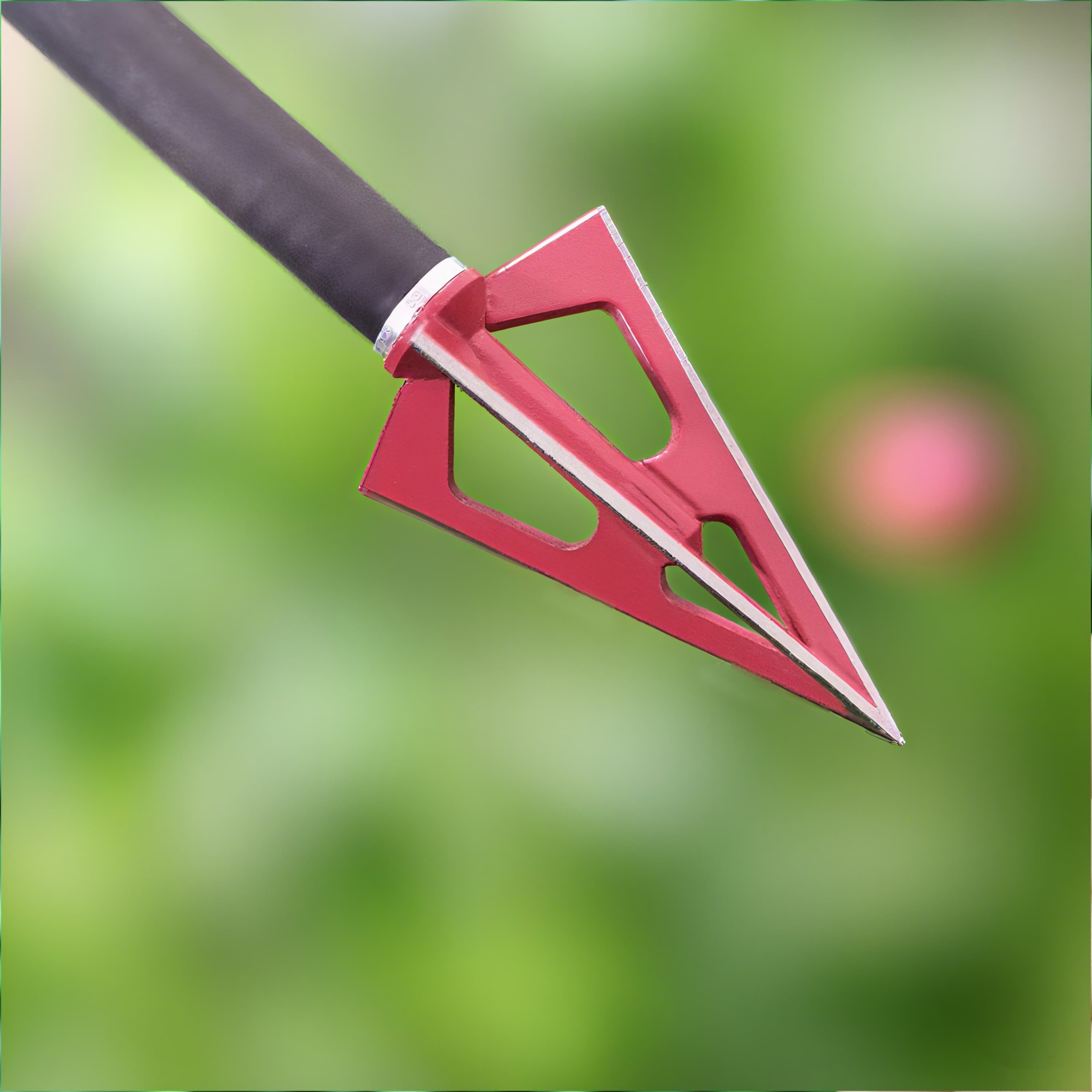 100 Grain Aluminum Fixed Blade Archery Broadheads 12 Pack